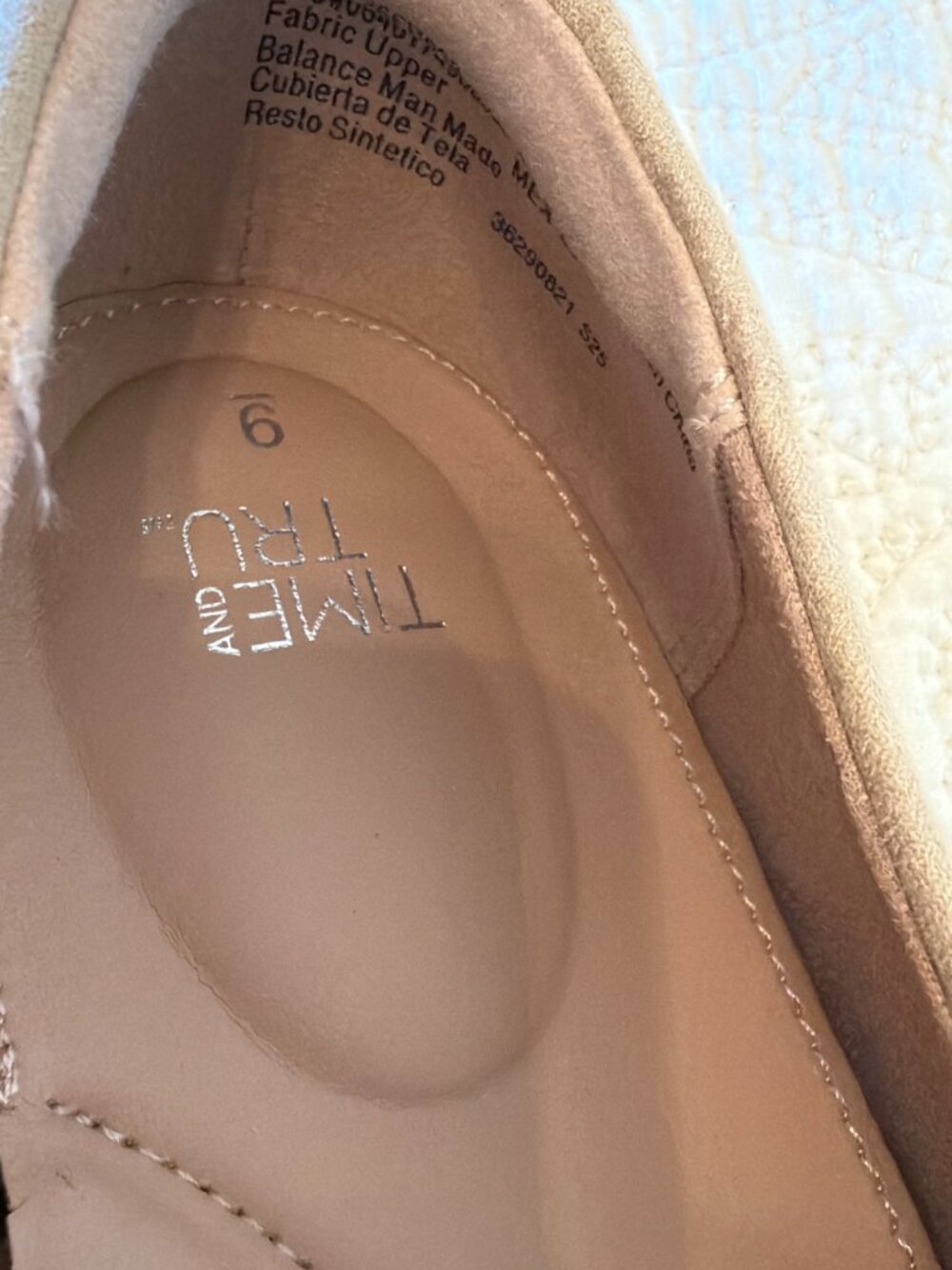 Time and Tru women’s size 9 neutral beige loafers. - Picture 2 of 5